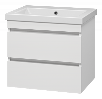 Тумба Енисей 60 подвесная с раковиной Cersanit Como 60 Misty фото в интернет-магазине Русалия