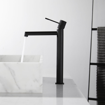 Смеситель для накладной раковины Desire VBF-1D2MB однорычажный, черный Vincea фото в интернет-магазине Русалия