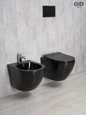 Унитаз подвесной Gid Bs2198 62227Y под камень глянцевый 49x36x35.5 фото в интернет-магазине Русалия