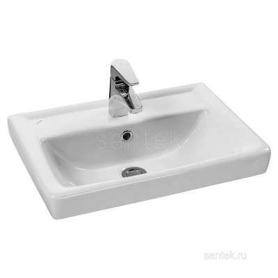 Раковина Santek Тигода 55 отверстие под смеситель 1WH302127 мини фото в интернет-магазине Русалия