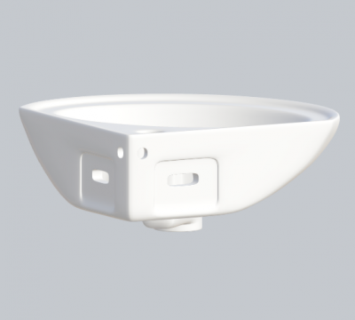 Раковина угловая Веер VERSAWB01 Sanita фото в интернет-магазине Русалия