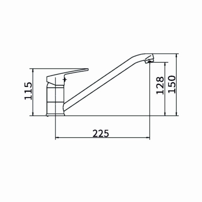Смеситель для кухни FASHUN (A4214-B) фото в интернет-магазине Русалия