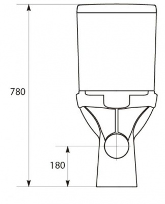 Унитаз безободковый с сиденьем-микролифт Carina Clean On KO-CAR011-3/5-COn-DL Cersanit фото в интернет-магазине Русалия