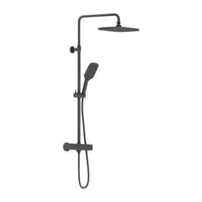 953800300 Gala душевая система с душевым ТМС смесителем, чёрный фото в интернет-магазине Русалия