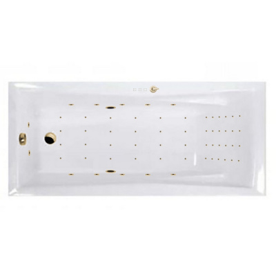 Гидромассажная ванна WHITECROSS Palace 170x75 "NANO" (золото) WAEX.PAL17.NANO.GL фото в интернет-магазине Русалия