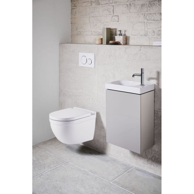 Унитаз подвесной безободковый AZ-0017 Fora с сиденьем микролифт Azario фото в интернет-магазине Русалия