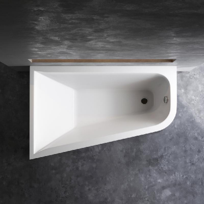 W72A-160L100W-A2 Ванна акриловая spirit  ассиметричная 160x100, без слива/перелива, левосторонняя Am.Pm фото в интернет-магазине Русалия