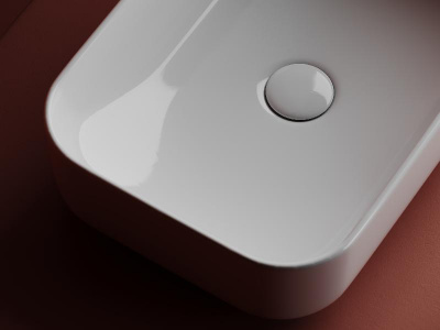 Умывальник чаша накладная прямоугольная Element 510*340*140мм CN5043 Ceramica Nova фото в интернет-магазине Русалия