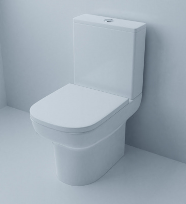 Унитаз безободковый AZ-8323 Alba с сиденьем микролифт Azario фото в интернет-магазине Русалия