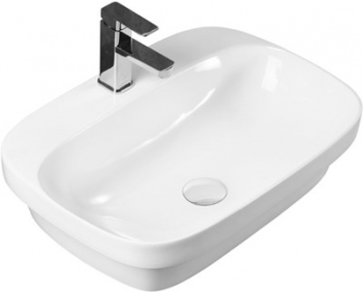 AQ6042-00 АМАДЕО раковина 600*420*155 для установки на столешницу фото в интернет-магазине Русалия