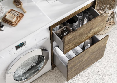 Тумба под раковину AQUATON Лондри 60 Дуб Рустикальный без фасада 1A266901LHDR0 фото в интернет-магазине Русалия