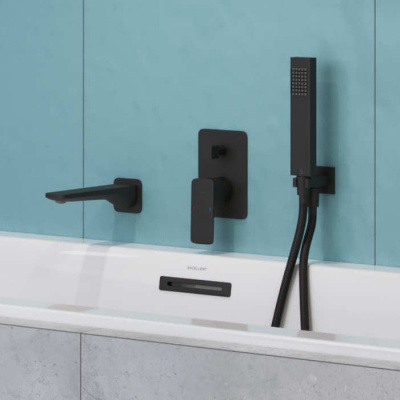 Излив настенный EXCELLENT Keria AREX.2025BL (черный мат) фото в интернет-магазине Русалия