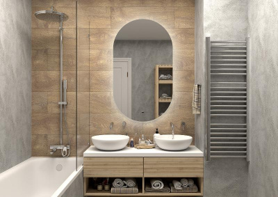 Зеркало Титавин 700x1200 ТИТ-02-70/120-14 Misty фото в интернет-магазине Русалия