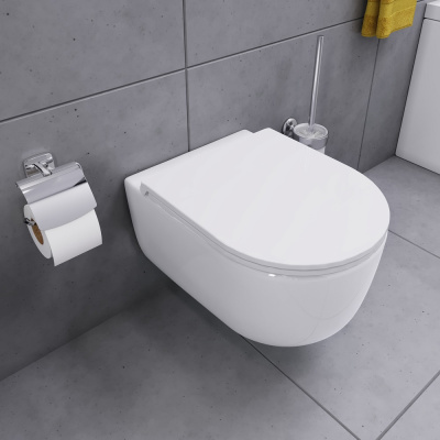 DX86C1800SC Sirius подвесной унитаз безободковый с функцией биде с сиденьем микролифт фото в интернет-магазине Русалия