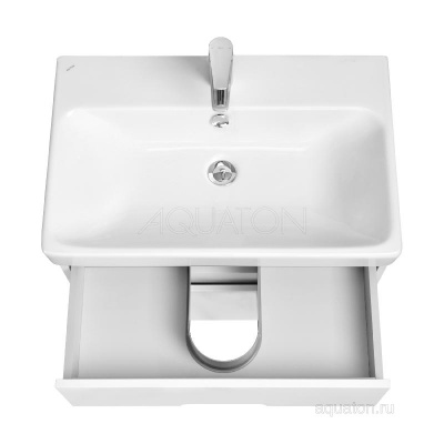 Тумба под раковину AQUATON Оливия 70 белый матовый 1A254301OL010 фото в интернет-магазине Русалия