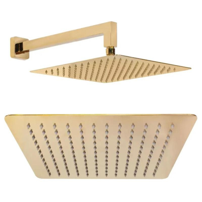 Душевая система встраиваемая Hansberge H6075GO, золото фото в интернет-магазине Русалия