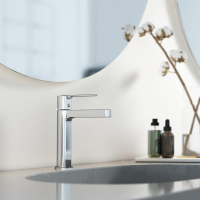 Смеситель для раковины Rondo VBF-1R1CH однорычажный, хром Vincea фото в интернет-магазине Русалия