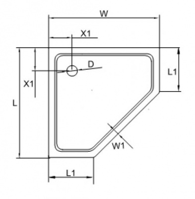 Душевой поддон 100х100 TRAY-A-R-100-550-15-W0 Cezares фото в интернет-магазине Русалия