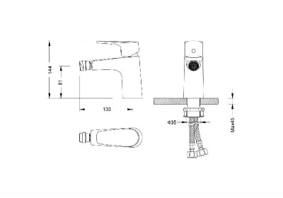 Смеситель для биде AQUATEK AQ1118CR БЕТТА фото в интернет-магазине Русалия
