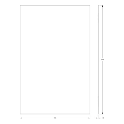 Зеркало настенное с фацетом Standard EVOFORM 90x140 см, BY 0251 фото в интернет-магазине Русалия