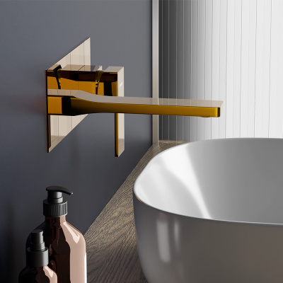 530260600 Gala, встраиваемый смеситель для раковины, золото Damixa фото в интернет-магазине Русалия