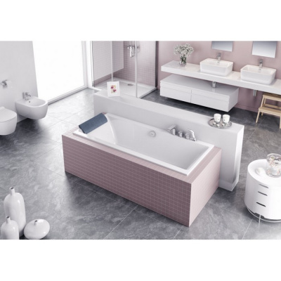 Акриловая ванна EXCELLENT Pryzmat Slim 170x75  WAEX.PRY17WHS фото в интернет-магазине Русалия