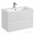 Тумба под раковину AQUATON Римини 80 белый глянец 1A226701RN010 NEW фото в интернет-магазине Русалия
