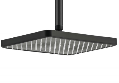 Верхний душ потолочный 305х205мм AQUATEK, матовый черный AQ2071MB фото в интернет-магазине Русалия