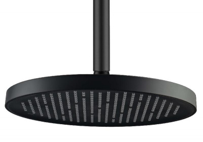 Верхний душ потолочный 260мм AQUATEK, матовый черный AQ2070MB фото в интернет-магазине Русалия