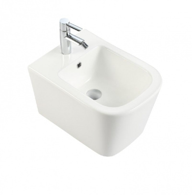 TOLEDO BIDE Биде подвесное белое с отверстием под смеситель, IBERICA BLANCA IB.TLA.B12 фото в интернет-магазине Русалия