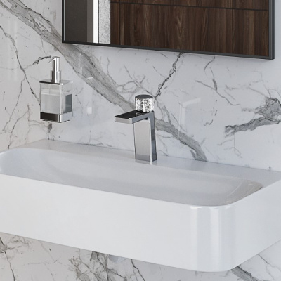 Смеситель для умывальника EXCELLENT Krotos AREX.8001CR (хром) фото в интернет-магазине Русалия