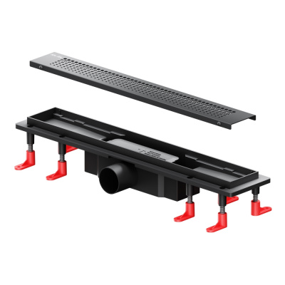 W02SC-P11-050-01BM PrimeFlow Трап для душа линейный универс затвор Cut Gradient 50см цвет черн мат Am.Pm фото в интернет-магазине Русалия