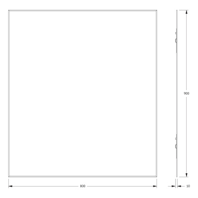 Зеркало настенное с фацетом Standard EVOFORM 80x90 см, BY 0227 фото в интернет-магазине Русалия