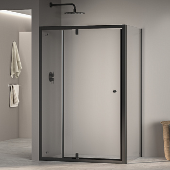 Душевой уголок RGW PA-44B (PA-02B + Z-050-1B) 70х80, стекло - прозрачное, профиль черный фото в интернет-магазине Русалия