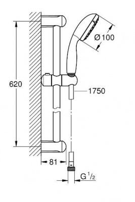 Комплект смесителей для ванны BauStart 119823 Grohe фото в интернет-магазине Русалия
