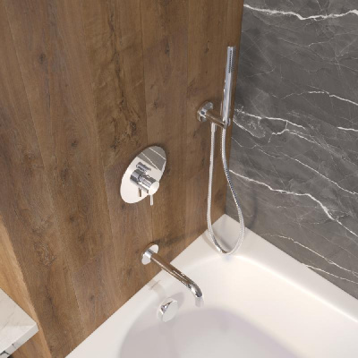 Система для ванны скрытого монтажа WHITECROSS Y YSET06CR (хром) фото в интернет-магазине Русалия