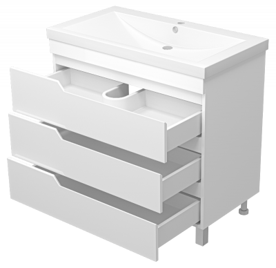 Тумба Софт 90 с раковиной Misty Алиса 90 Misty фото в интернет-магазине Русалия