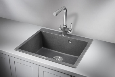 Кухонная мойка GRANULA (6001, ГРАФИТ) фото в интернет-магазине Русалия
