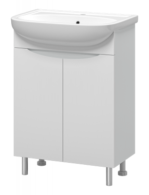 Тумба Смайл 60 с раковиной Ekokerama Sonata 60 Misty фото в интернет-магазине Русалия