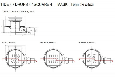 Точечный трап Pestan Confluo Standard 15х15 Tide Mask Gold (13000143) фото в интернет-магазине Русалия
