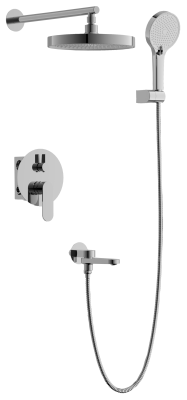 Душевая система BELZ встроенная хром (B80713) фото в интернет-магазине Русалия
