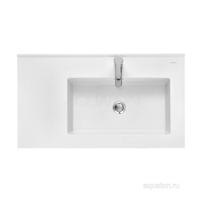 Раковина AQUATON Квадро Про 80 правая 1A734331QA01R фото в интернет-магазине Русалия