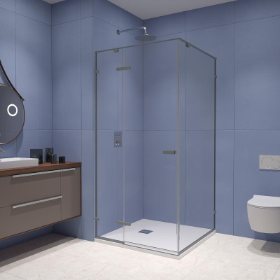 Душевой уголок RGW SV-030Gg 1000x1000, профиль серый, стекло прозрачное фото в интернет-магазине Русалия