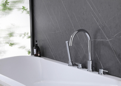 Смеситель ABBER Wasser Kreis AF8113 на борт ванны, хром фото в интернет-магазине Русалия