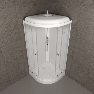 Душевая кабина Ультра 90*90 А (7 мест+сифон D90) Щ0000061843 Тритон фото в интернет-магазине Русалия