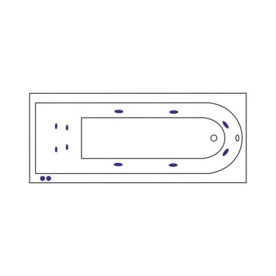 Гидромассажная ванна EXCELLENT Aurum 150x70 "HYDRO+" (хром) WAEX.AUR15.HYDRO+.CR фото в интернет-магазине Русалия