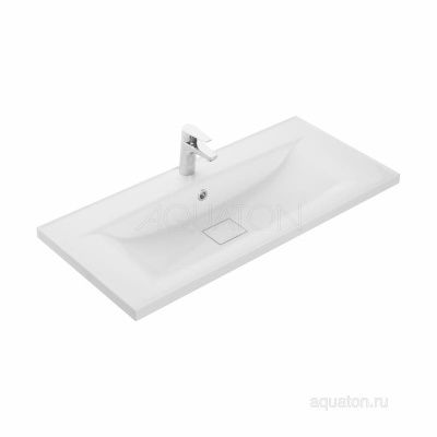 Раковина AQUATON Айрис M 1000 белая 1A73273KAG010 фото в интернет-магазине Русалия