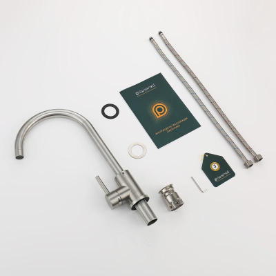 Смеситель для кухни Splenka S201.40.05, сатин фото в интернет-магазине Русалия