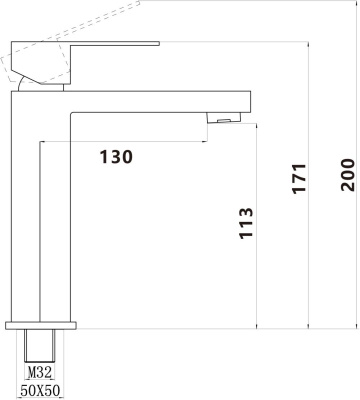 Смеситель для раковины Savol (S-SUS1003H) фото в интернет-магазине Русалия