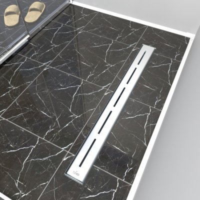 К-т водоотводящий желоб DP20-800 из нержавеющей стали + Декор. решетка SG20-800 Комплект: желоб DP20-800 + решетка SG20-800 фото в интернет-магазине Русалия